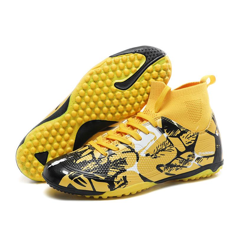Size Older Children's Game 46 High Top 32 Nails Football Shoes Spikes Primary and Secondary School Students Youth Training Broken Sneakers