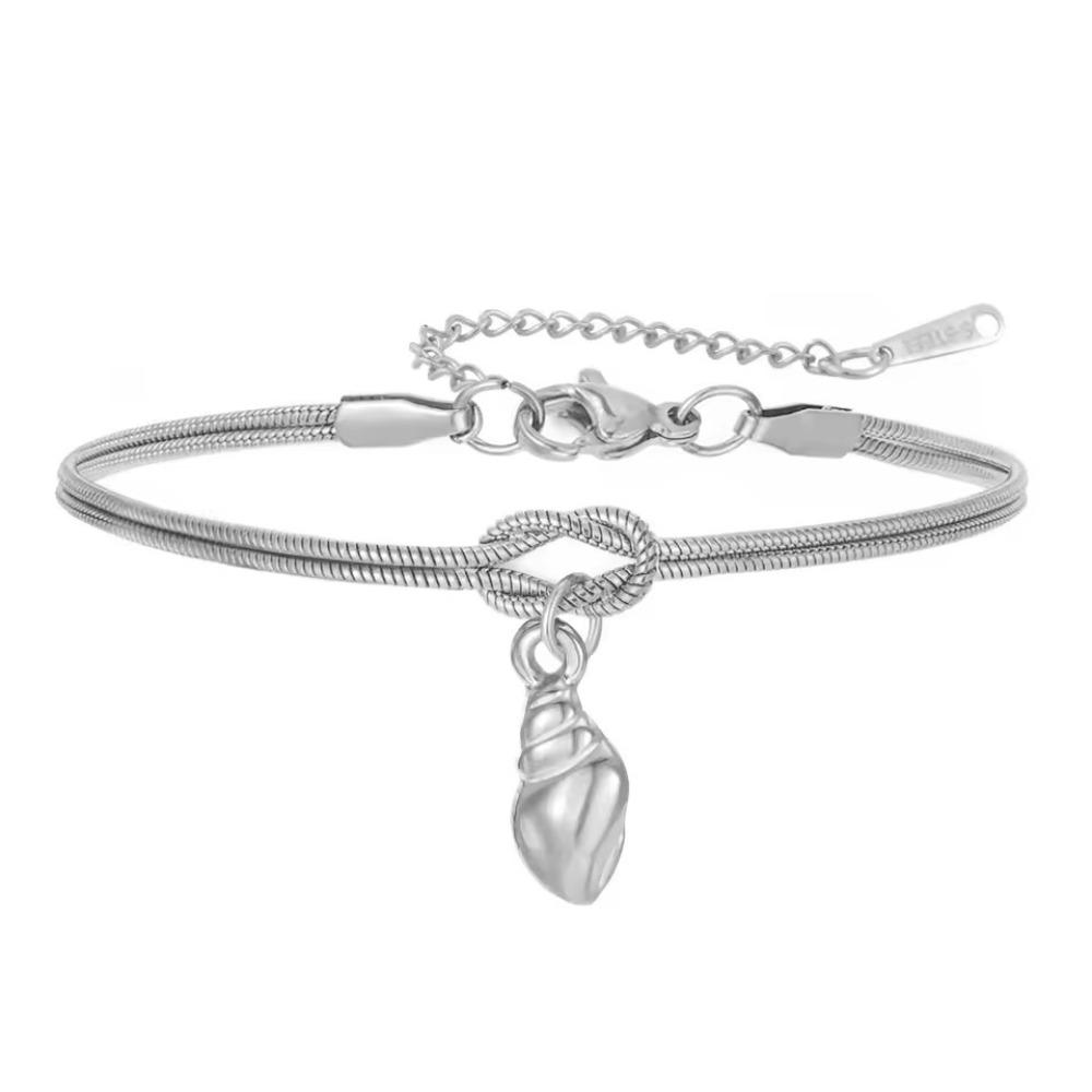 Skyrim Starfish Shell Conch Conch Charm Bracelet Gold silver Ocean Beach Bracelet Vacation Wear Conch Silver