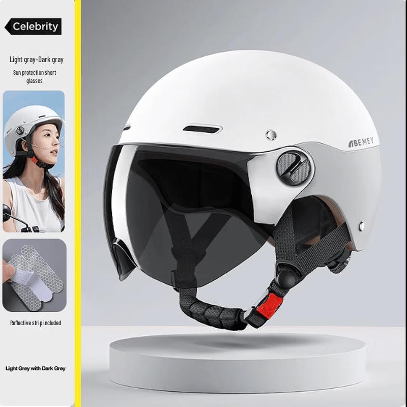 GUAIKEAI Women s All-Season Electric Vehicle Helmet