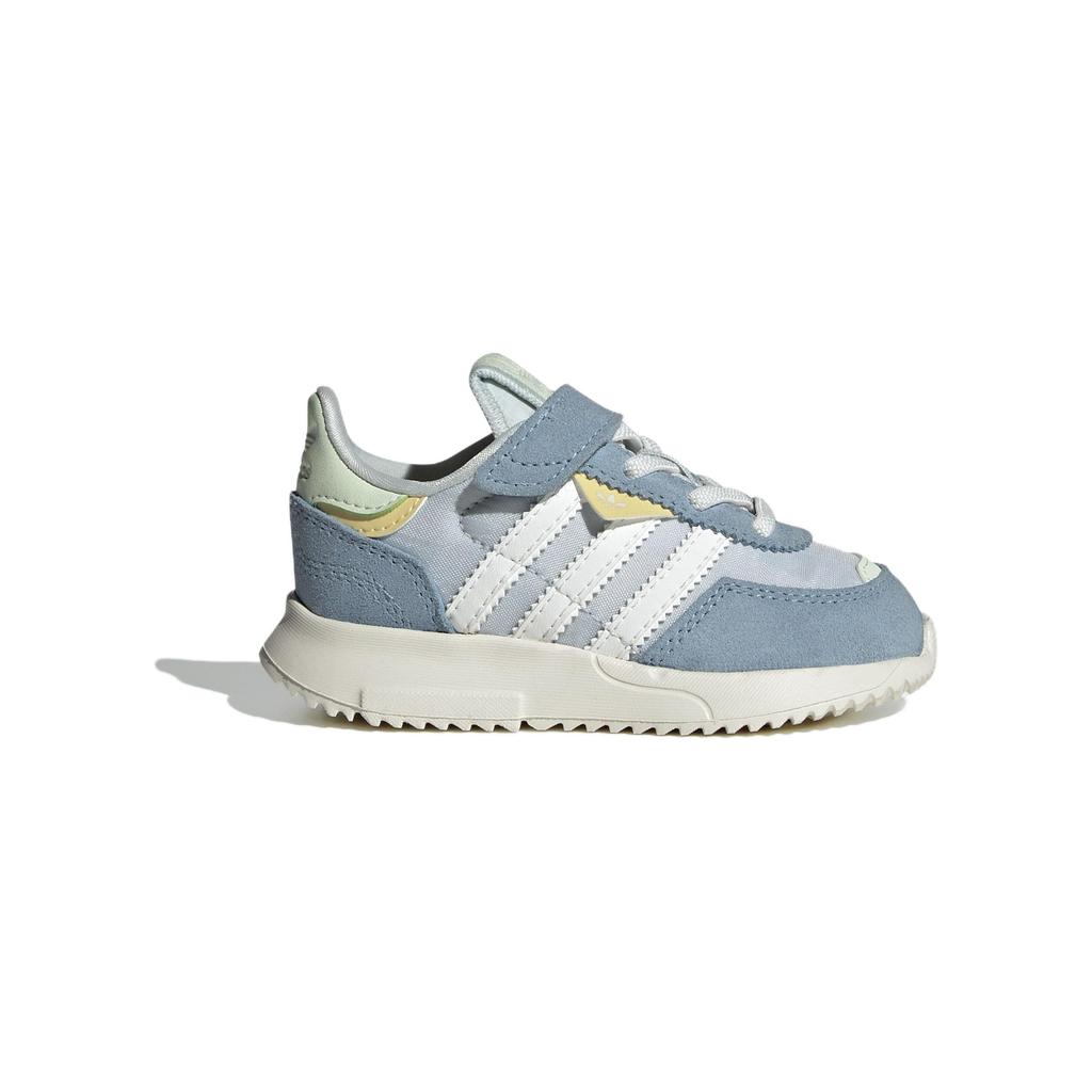 Adidas Originals Retropy F2 Comfortable Versatile Low-Top Walking Shoes Baby Shoes Blue White JP7027