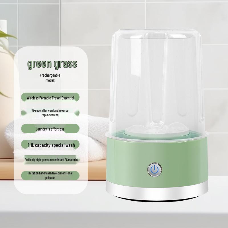 Portable Mini Automatic Washing Machine for Underwear and Socks with Wireless Charging