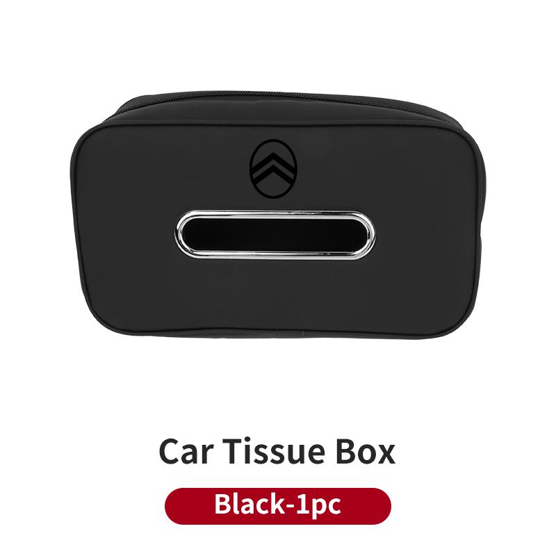 Boîte à mouchoirs de voiture Sac à mouchoirs pour dossier de siège Installation facile Pour Citroen C4 C3 C2 C-Elysee Berlingo Picasso Jumpy Cactus Aircross Saxo