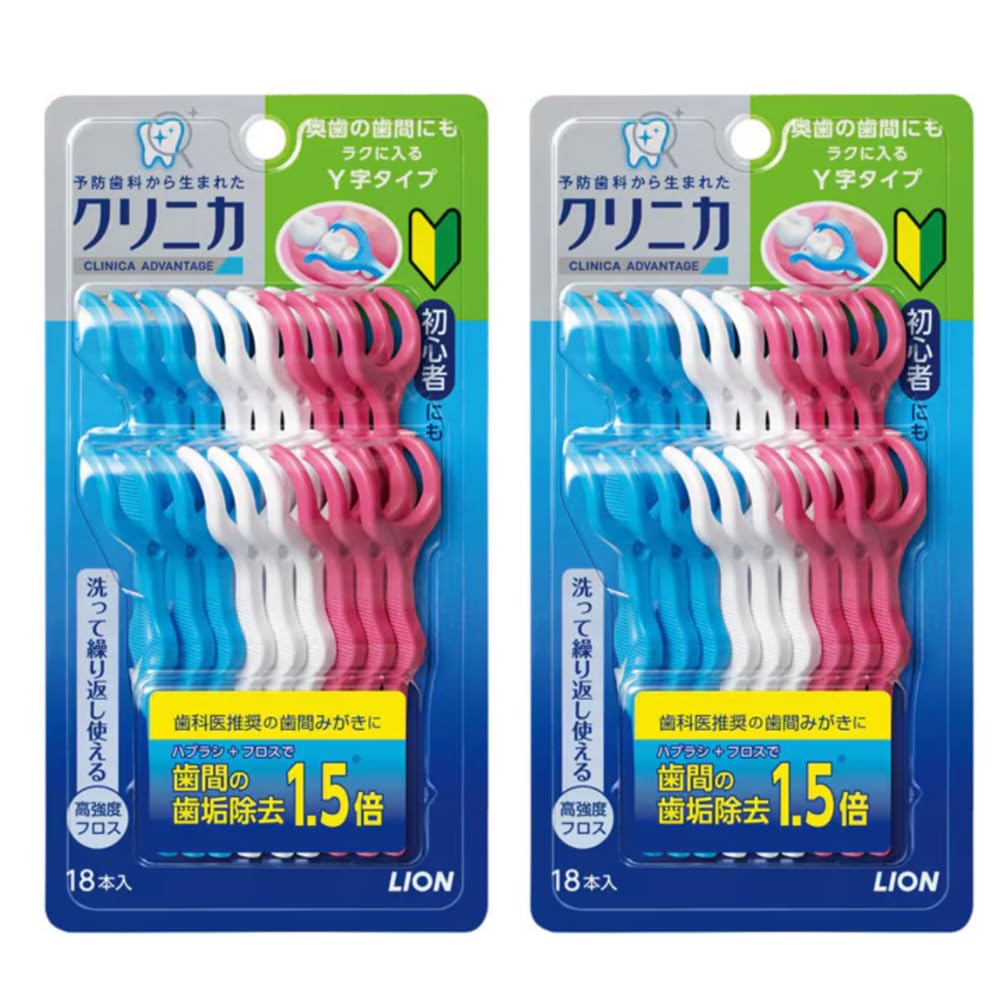 

of Clinica Advantage Floss 18 pieces per [Set 2] Y-Type, pack. белый