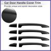 Door Handle Cover Trim for Toyota Highlander Tailgate Handle Cover Black Auto