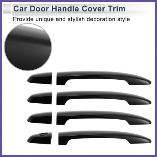 Door Handle Cover Trim for Toyota Highlander Tailgate Handle Cover Black Auto