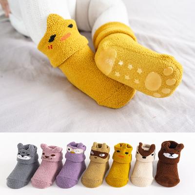 Baby Anti-Slip Floor Socks Cute Cotton Cartoon Warm  Socks Floor Socks For Toddler