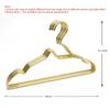Gold Aluminum Alloy Hanger Clothes,Small Neckline Racks for Storage Skirts Coats,Save Space Metal Closet Organizer,10/20Pcs