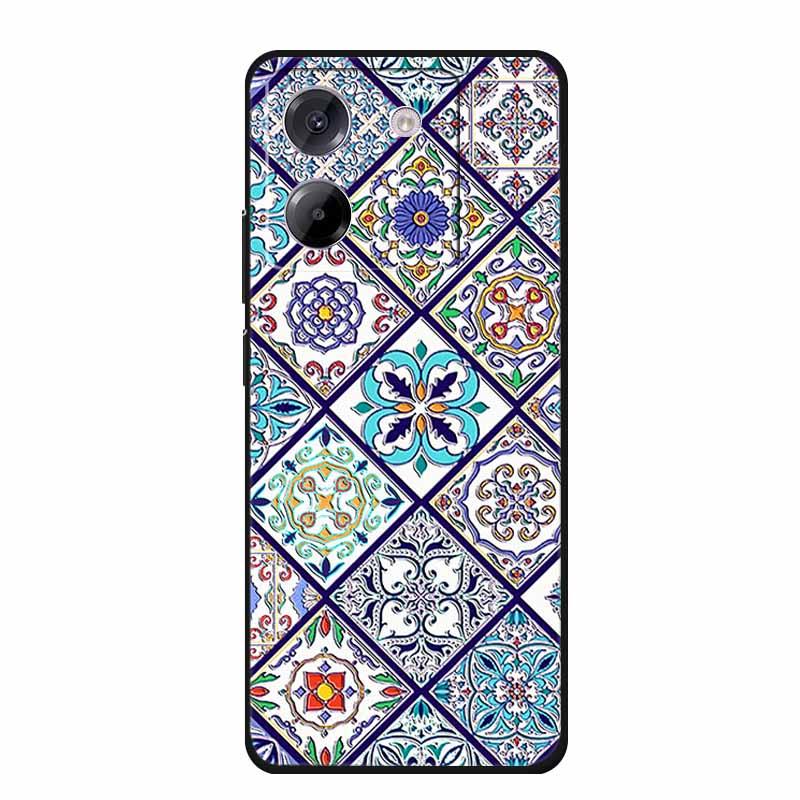 3D Emboss Case For POCO M7 Pro 5G Phone Case Relief Flowers Black Silicone Soft Back Cover For Xiaomi Poco M7 Pro Case Coque Bag