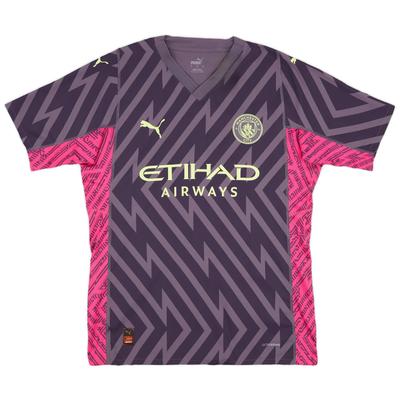 Manchester City Ultraweave Moda Wygodna Miękka Koszulka Piłkarska z Krótkim Rękawem Męska Szara 770467-98