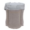 Inflatable Neck Pillow Gray Multifunctional PVC Flocking Inflatable Neck Rest Pillow for Travel