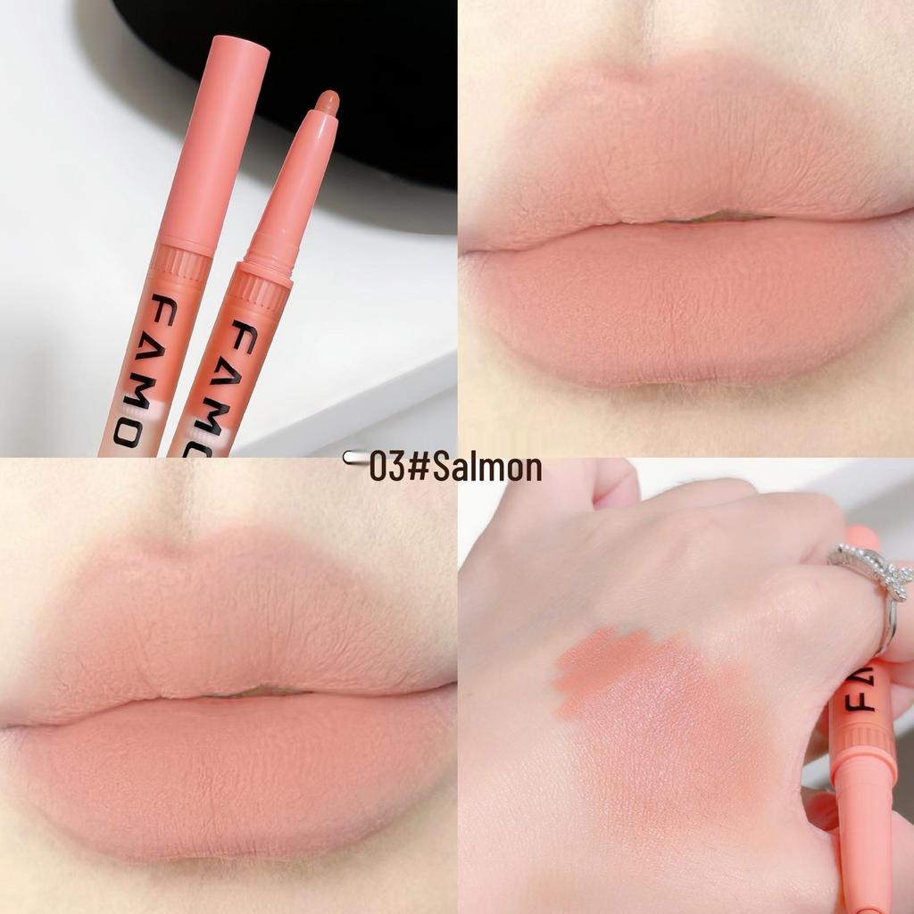 Daisy Lip Liner & Lipstick Pen: Long-Lasting Matte Velvet Mist for a Pure, Desirable Look - Perfect for Students.