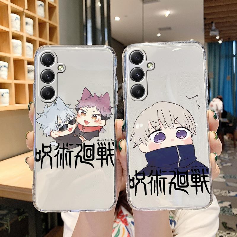 Anime Cartoon Wzór Miękki Przezroczysty Silikonowy Etui Do Samsung A55 M35 S24 Xiaomi Redmi Note 13 Poco C65 iPhone Aparat Wstrząsoodporny Ochronny Pokrowiec