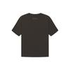 Fear Of God Essentials Womens Short Sleeve Tee Off Black Solid Color Letter Logo Print Round Neck Women Tops Gray-Black FOG-FW22-680