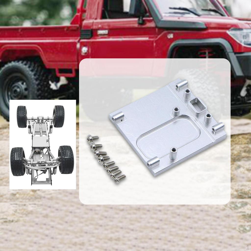RC Car Motor Mount Base Metal Bracket Seat Aluminum Alloy Upgrade Part with Screws for MN78