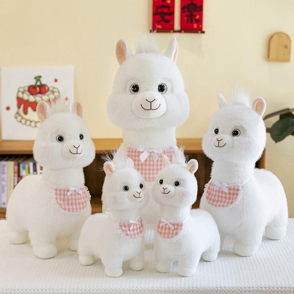 Plush Animal Toy Sheep Plush Doll Paddle Alpaca Animals Stuffed Toys  Home Decoration