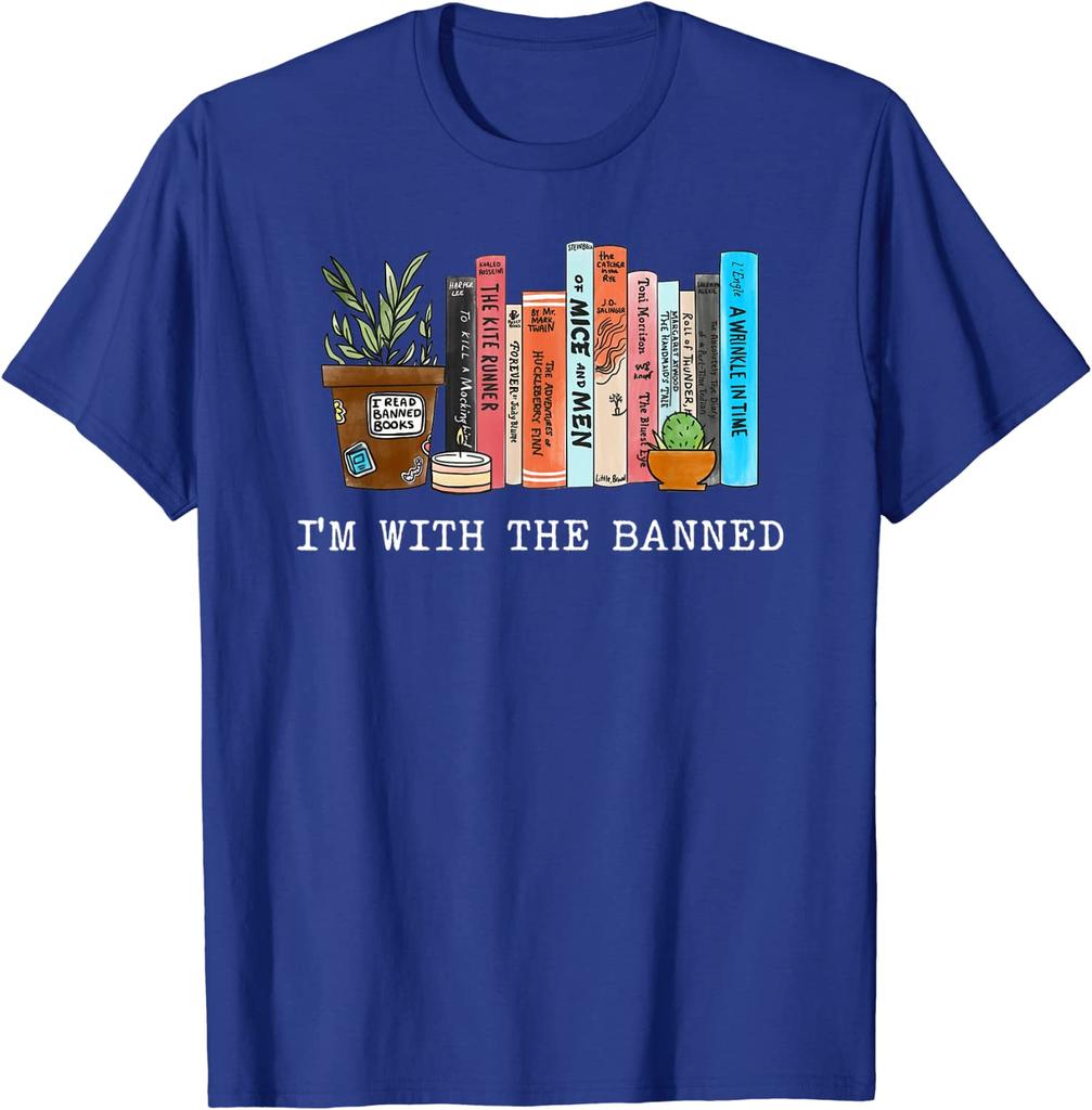 Im with The Banned Books I Read Banned Books Lovers TShirt Avid Reader Clothes Librarian Graphic Tee Tops Life Style Gifts