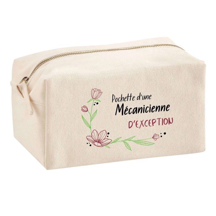 Trousse multifonction Mécanicienne d'exception Cadeau Anniversaire Noël Collègue Idée Original | Trousse Scolaire Fournitures Bureau