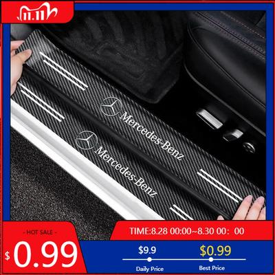 GLC GLB 5 Peças Protetor de Soleira de Porta de Carro Anti-risco Para Mercedes Benz AMG W204 W205 W203 W211 W212 W213 W201 W210 W124