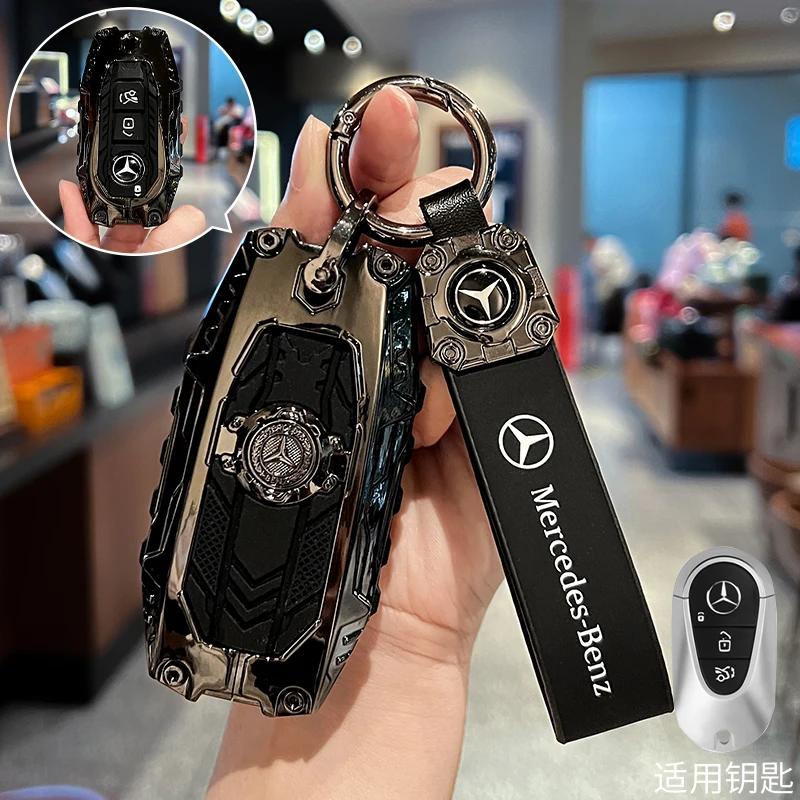 Carbon Fiber Key Fob Cover for Benz Key Case Protector Shell for Benz A-B-C Class S-Class G-Class E-Class CLA GLB CLS GLE GLC FF2