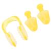 Soft Silicone PC Swimming Ear Plugs Nose Clip Set for Waterproof Surfing Diving SportsYellow