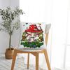 Psychedelic Mushroom Frogs Pillowcase Polyester Cushion Cover Gift Throw Pillow Case Cover Chair Zippered 45X45cm