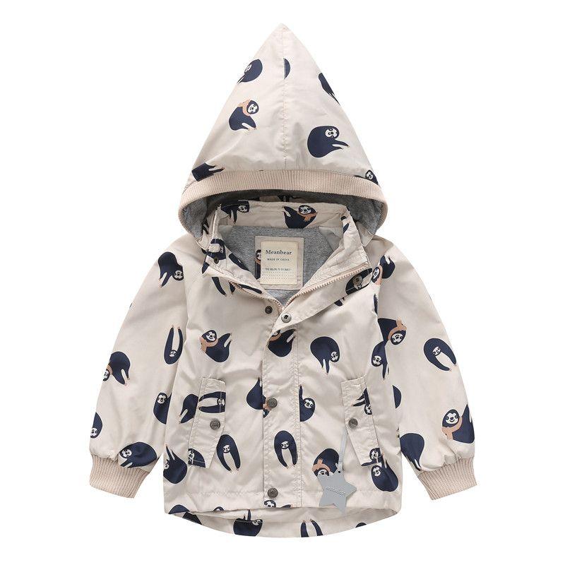 Children's Jacket Detachable Windproof and Rainproof Hat