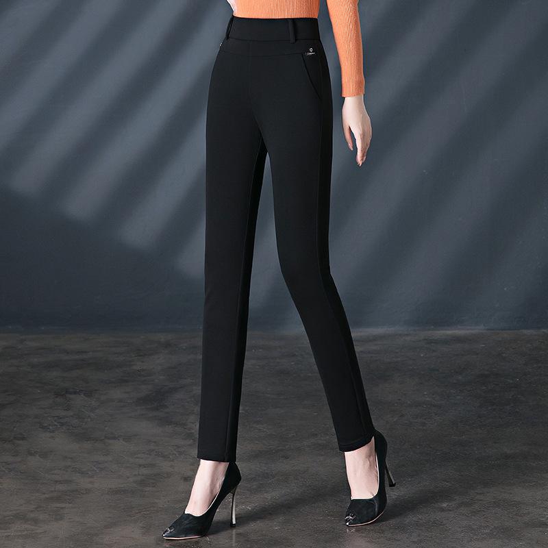 2025 Damen Leggings mit elastischem Bund: Frühling & Herbst, Mittleres Alter & Ältere, Slim Fit Bleistifthose