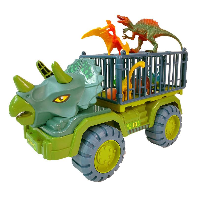 Auto Spielzeug Dinosaurier Transport Träger Fahrzeug Indominus Rex Jurassic World Park Truck Modell Spiel für Kinder Geburtstag Kinder Geschenke