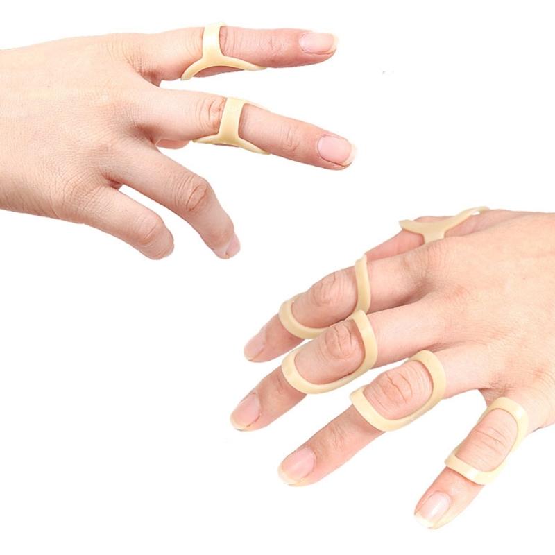 5 Pcs Reusable Oval Finger Splints Finger Support Brace Stabilizers Triggers Finger Splints for Broken Straightening