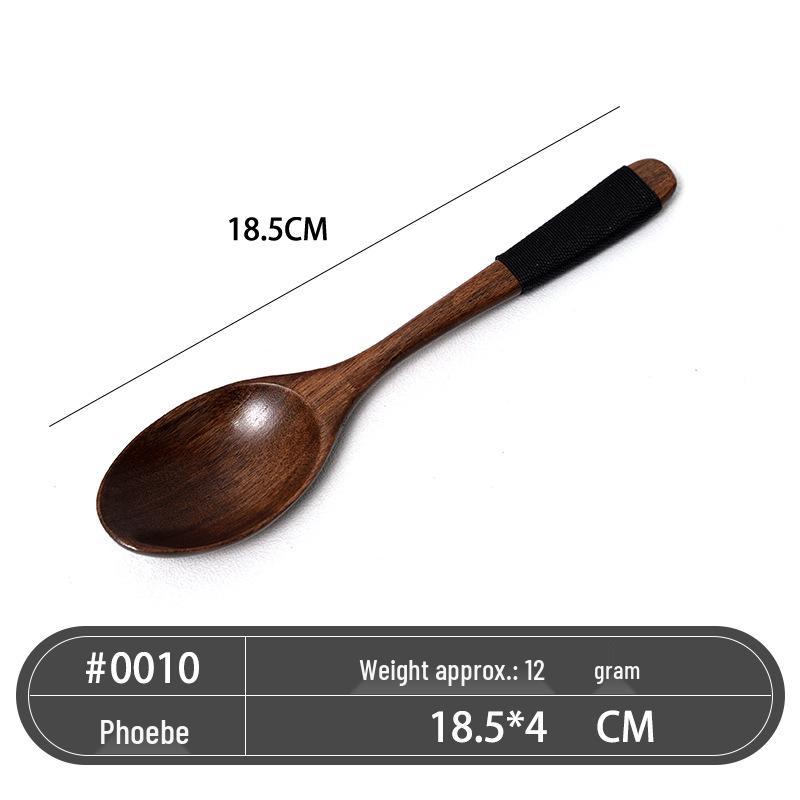 Japanese Style Camphor Wooden Spoon for Soup & Honey Stirring