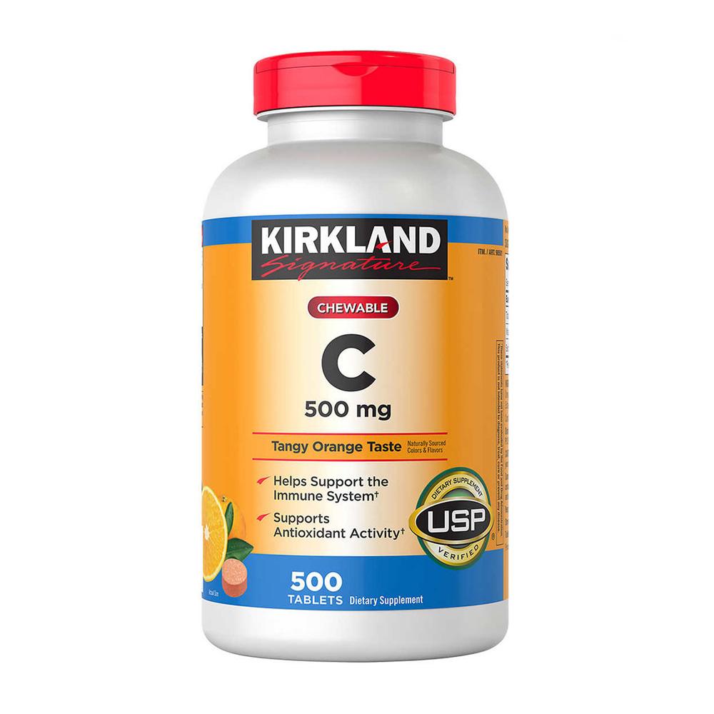 Chewable C 500 Mg Tangy Orange Taste, 500 Tablets