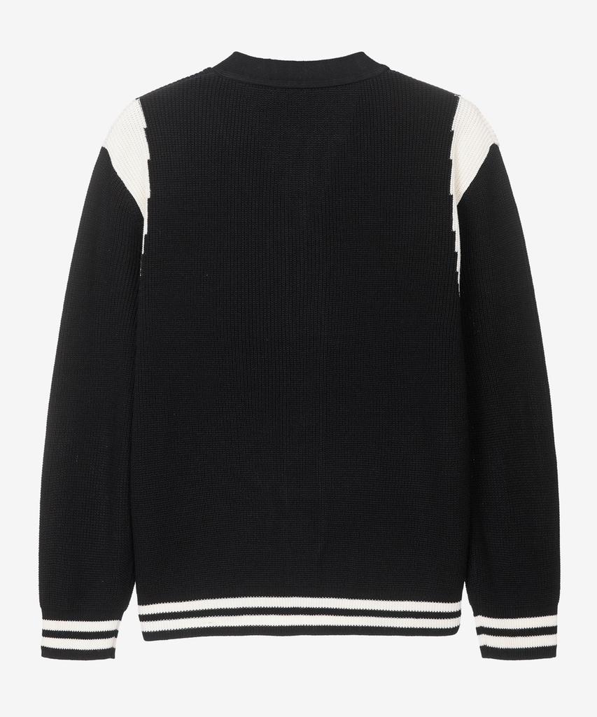 Mindbridge Contrast Semi-Oversized Cardigan - 2 Colors Mycd2101