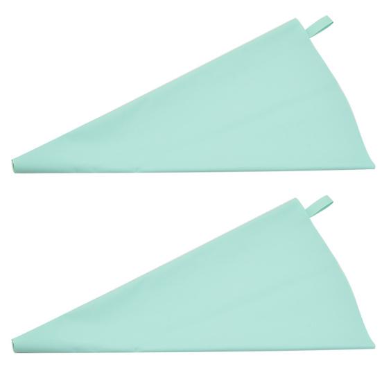 2Pcs Silicone Icing Piping Pastry Bags Smooth Interior Easy Squeeze Reusable Cream Bag Cupcake Decorating Baking Tools