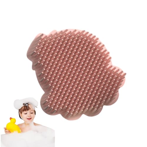 Baby Hair Wash Brush, Cradle Cap Brush | Baby Bath Brush Shampoo Brush Head Scalp Massager, Wet & Dry Use Baby Shower Brush, Cartoon Massage Hair Brus