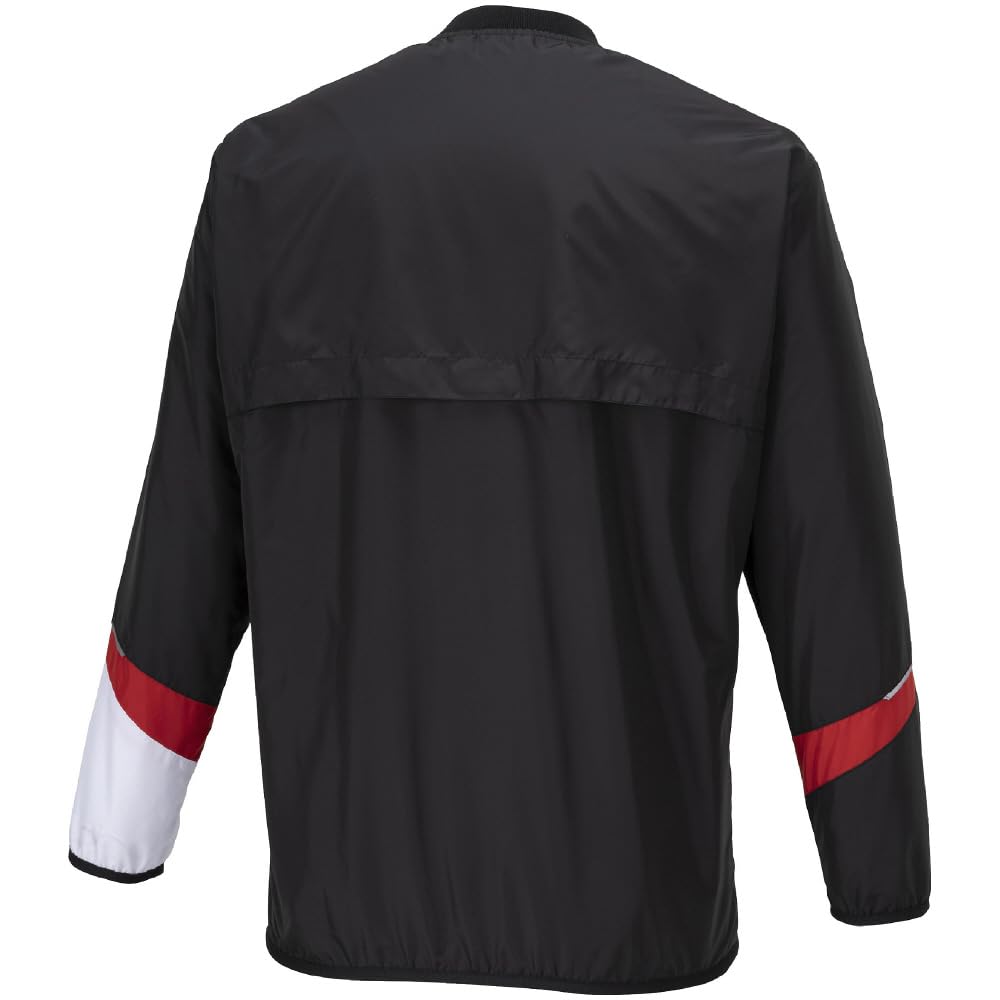 Tennis Windbreaker Standard Mesh Black X Size L Shirt, Water-Repellent, Silhouette, Lining, 62MEA504, Red,