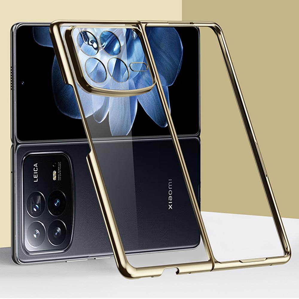 For Xiaomi Mix Fold 4 5G Case Electroplating Transparent PC Phone Cover