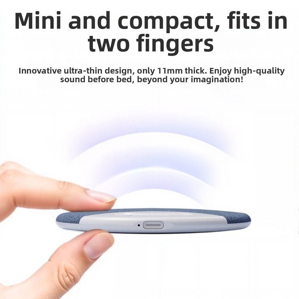 Bluetooth 5.3 Under Pillow Bluetooth Speaker HiFi Stereo Sound 3-Level Timer Wireless Sleeping Speaker Built-in White Noise