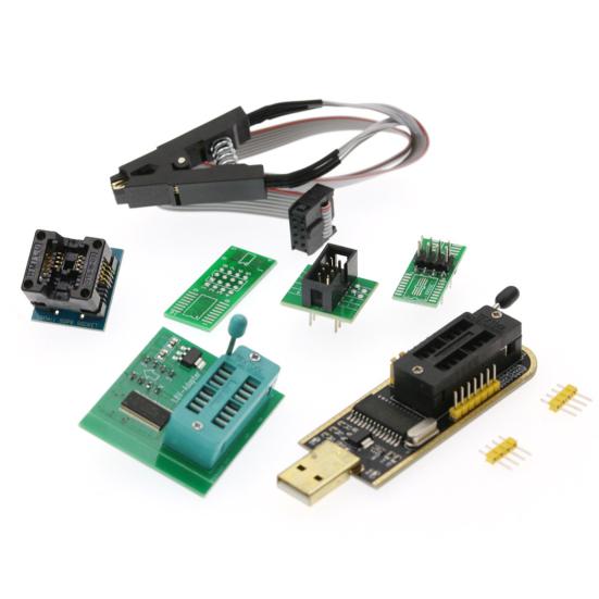 

1 Комплект Многофункциональный SOP8 BIOS Зажим 24EEROM Поддерживаемый 8-контактный / 16-контактный чип CH341A Программатор