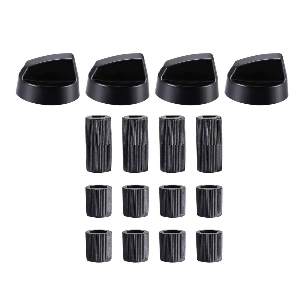 4Pcs Knob Replacement Switchs Plastic Knob Gas Stove Control Knob General Range Oven Knob Cooker Hob Knob For Kitchen Cookers