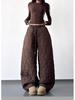 2025 Winter Women's Thick Warm Wide-Leg Sweatpants - Trendy Tall Fit, Unisex Casual Style