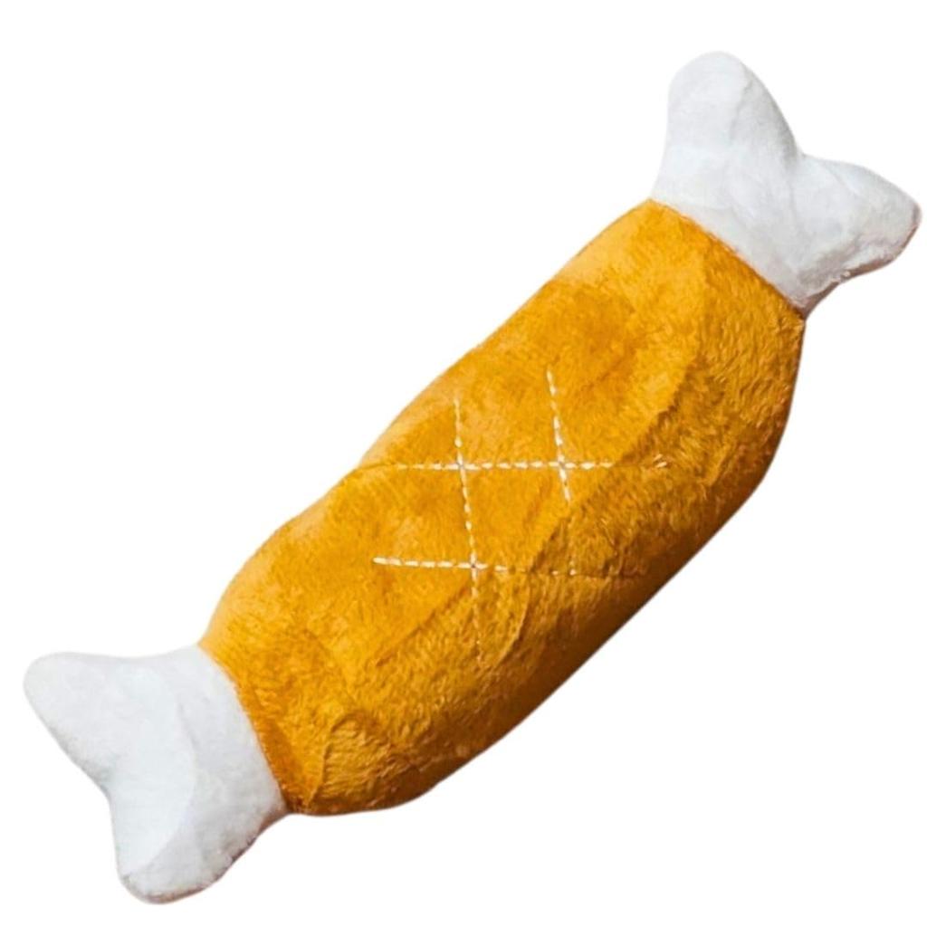 Manga Meat Plush Meat for Set of Small Dogs 5 Bone-in Pets, Durable, 17cm, 5, [Only Left]