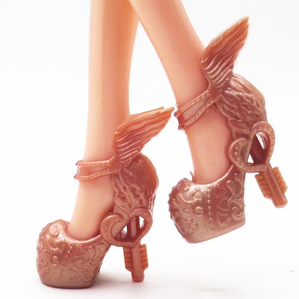 Fashion 1/6 Doll Sippers Shoes Plastic Shoes Clothes Accessories  Fit Foot Length 2cm Dolls