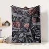 Motorcycle Biker Flannel Blanket Throw Blanket Soft Warm Sofa Bed Camping Home Decor Unique Christmas Gift C921120