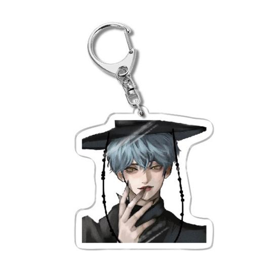 Korean Pop Cartoon Charm Acrylic Anime Character Boy Tiger Keychain Charm Cute Bag Backpack Charm Collectible Gift for Fans