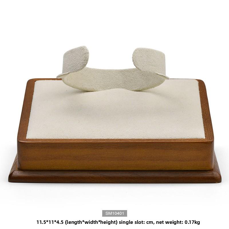 Solid Wood Jewelry Stand Wooden Bangle & Ring Display Rack Jewelry Exhibition Props