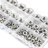 304 Stainless Steel Hexagonal Thin Nut Set - Outer Hex Thin Screw Nut Box