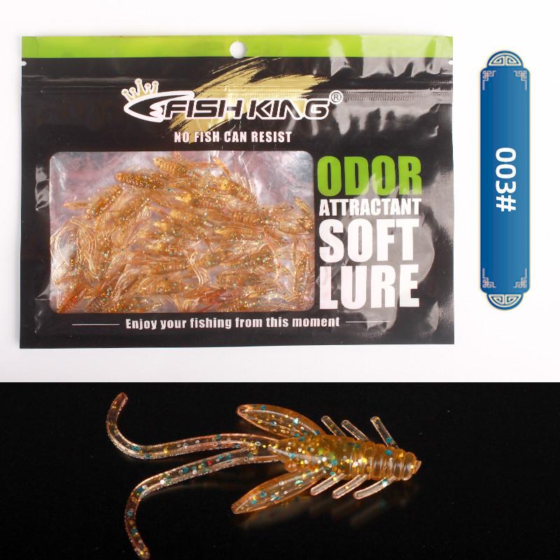 FTK Crazy Iscas 58mm/30 Pces Isca Macia Iscas De Pesca Camarão Lagosta Plástico Macio Iscas De Pesca