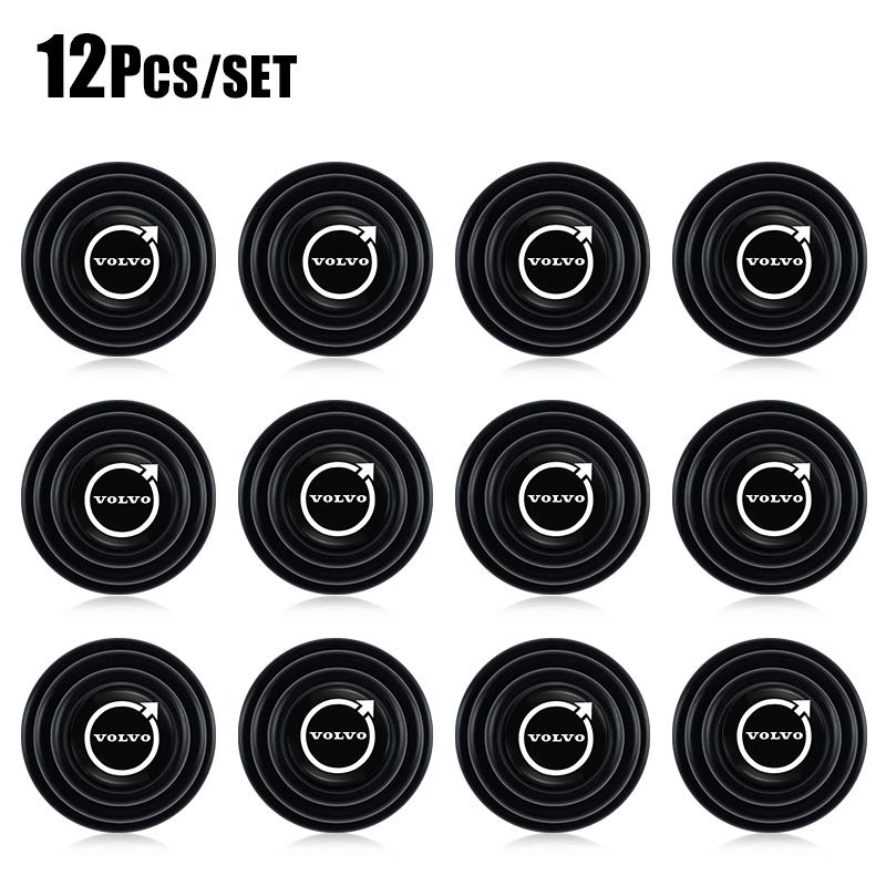 

12Pcs Car Door Silicone Anti Shock Pad Sound Insulation Cushion Stickers For Volvo XC90 V90 V60 XC60 V40 S80 S60 S90 C40 Valve