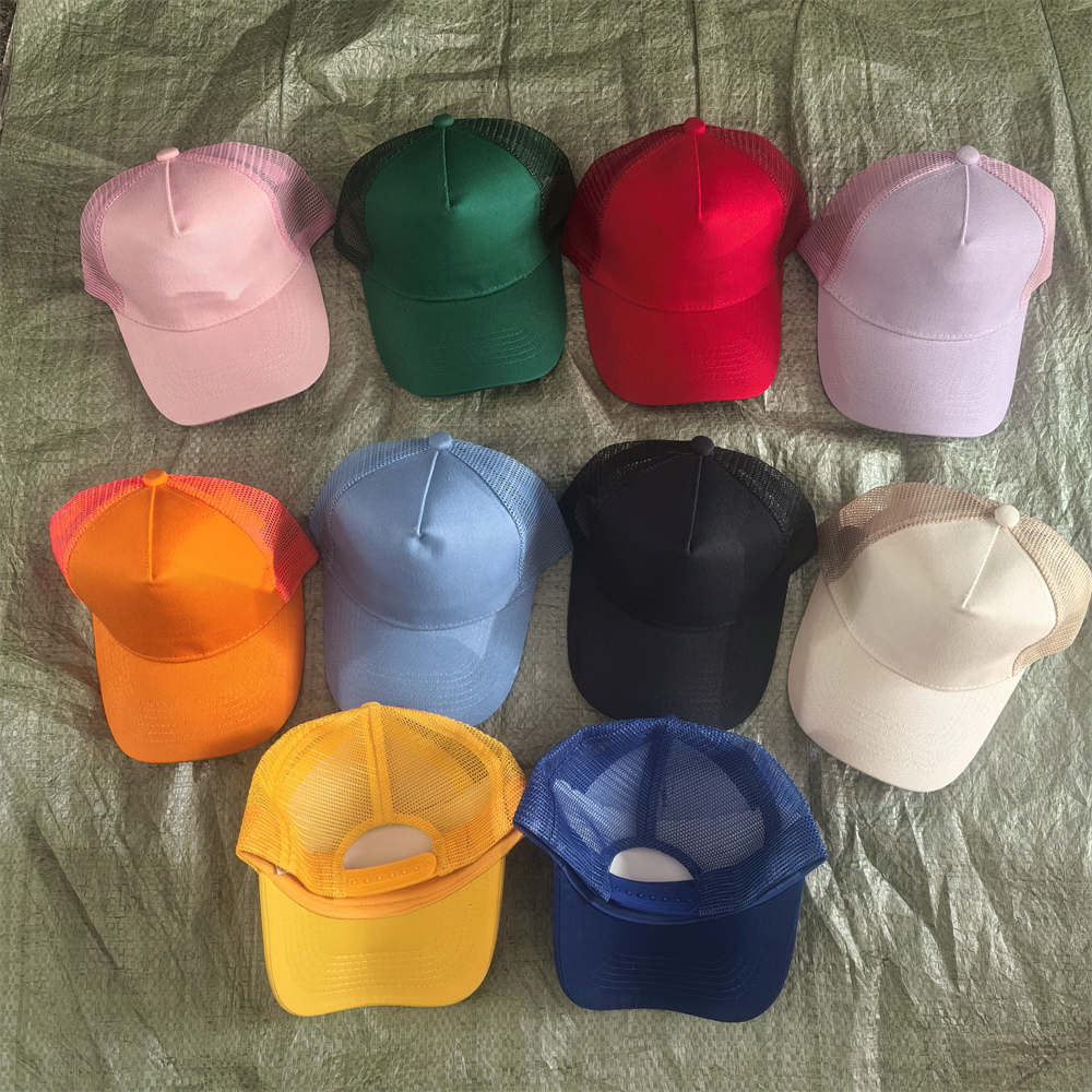 Custom Printed Logo for Children's Baseball Caps 5 Panel Mesh Cap Cotton Visor Hat Printing LOGO Kids Party Gift Gorra Wholesale