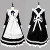 YAISHN Maid Cute Gothic Lolita Authentic Long Halloween Long Bow Performance Set Outfit, Dress, Dress, Popular, Costume, Women's, Cosplay, Sleeves,